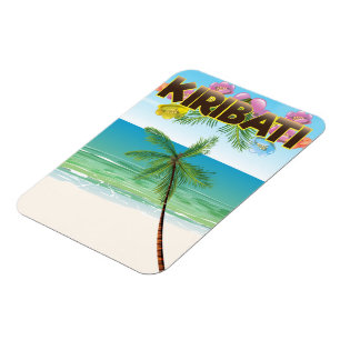 Reiseplakat der Insel Kiribati Magnet