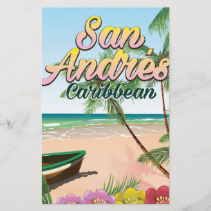Reiseplakat der Insel San Andrés Briefpapier