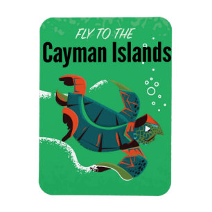 Reiseplakat der Kaimaninseln Magnet