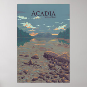 Reiseplakat des Acadia-Nationalparks Poster