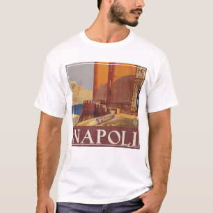 Reiseplakat des Vesuvs und der Bucht von Neapel T-Shirt