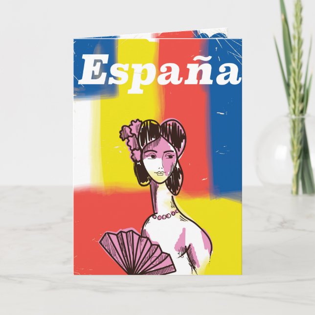 Reiseplakat España Feiertagskarte (Vorderseite)