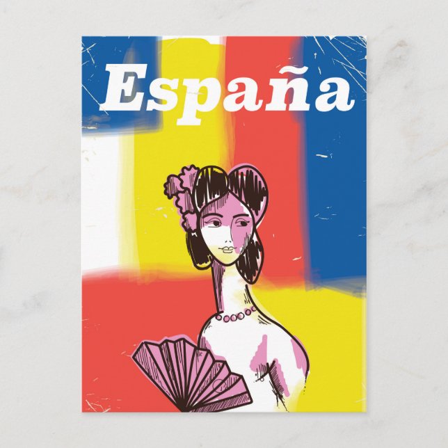 Reiseplakat España Postkarte (Vorderseite)
