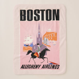 Reiseplakat für Allegheny Airlines nach Boston Sherpadecke