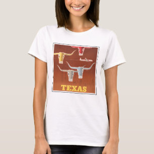 Reiseplakat für American Airlines nach Texas T-Shirt