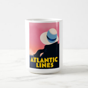 Reiseplakat für Atlantikschlösser Kaffeetasse