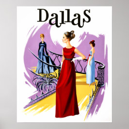 Reiseplakat für Dallas, Texas Poster