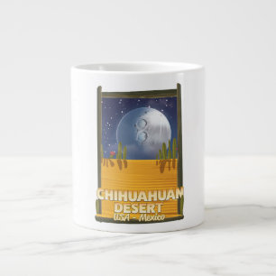 Reiseplakat für den Cartoon der Chihuahuan Jumbo-Tasse