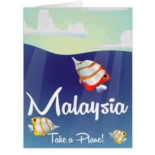 Reiseplakat für den malaysischen Cartoon