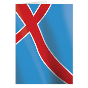 Reiseplakat für die norwegische Flagge