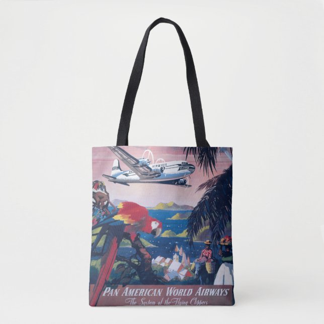 Reiseplakat für die Überfahrt über die Karibik Tasche (Vorderseite)