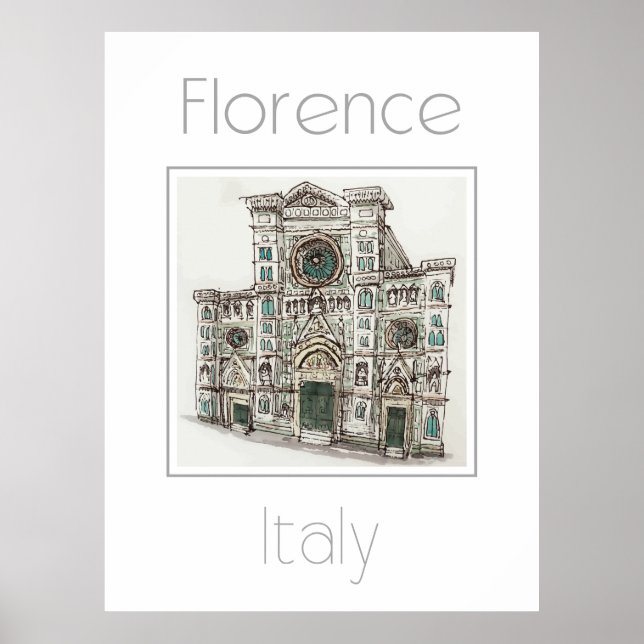 Reiseplakat für Florenz Italien Poster (Vorne)