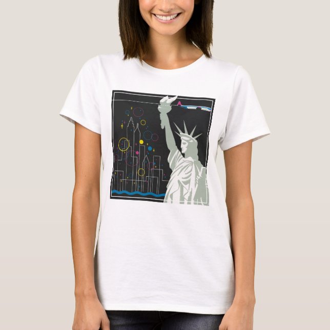Reiseplakat für Flüge mit Northwest Airlines T-Shirt (Vorderseite)