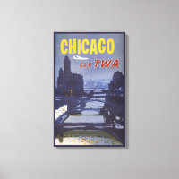 Reiseplakat für Flüge von Trans World Airlines