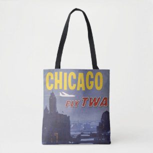 Reiseplakat für Flüge von Trans World Airlines Tasche