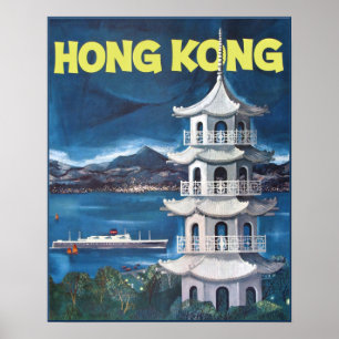 Reiseplakat für Hongkong Poster