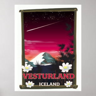 Reiseplakat für Island Poster