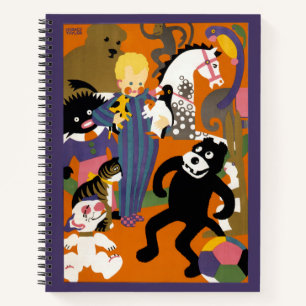 Reiseplakat für Londoner Untergrund U-Bahn Notizbuch