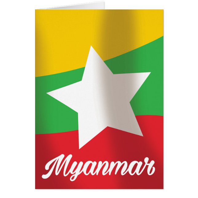 Reiseplakat für Myanmar Flag (Vorne)
