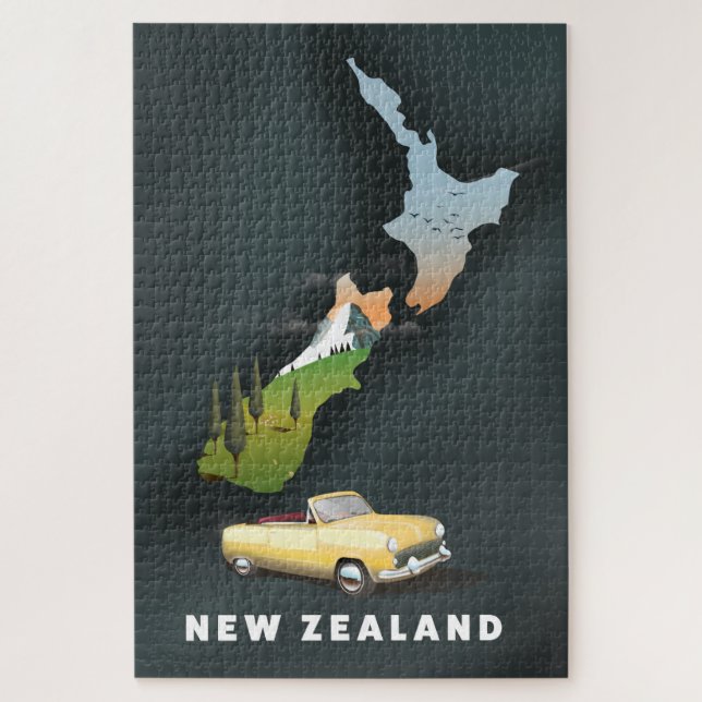 Reiseplakat für Neuseeland (Vertikal)