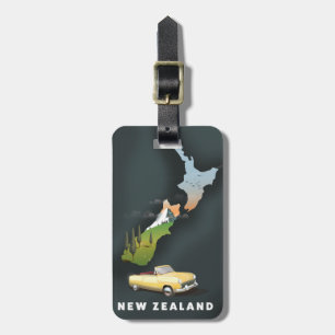 Reiseplakat für Neuseeland Gepäckanhänger
