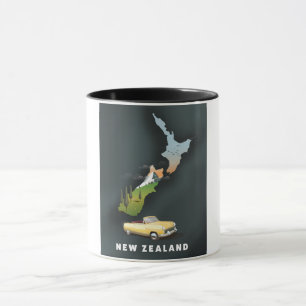 Reiseplakat für Neuseeland Tasse