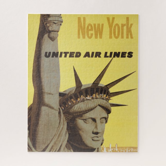 Reiseplakat für New York, United Air Lines (Vertikal)