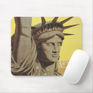Reiseplakat für New York, United Air Lines Mousepad