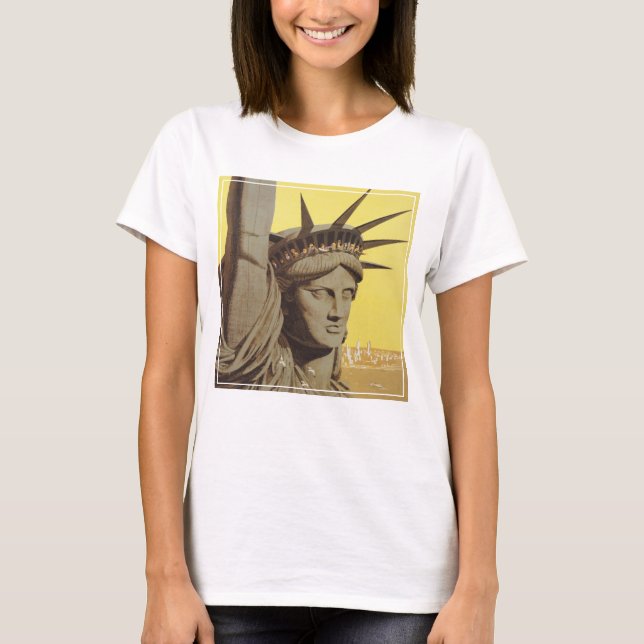 Reiseplakat für New York, United Air Lines T-Shirt (Vorderseite)