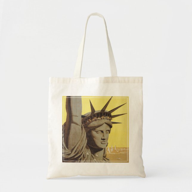 Reiseplakat für New York, United Air Lines Tragetasche (Vorne)