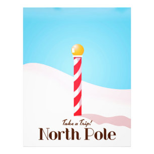 Reiseplakat für Nordpol Fotodruck