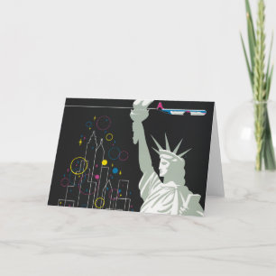 Reiseplakat für Northwest Airlines-Flüge Karte