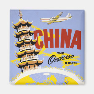 Reiseplakat für Northwest Orient Airlines Magnet
