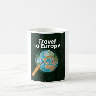 Reiseplakat für Reisen nach Europa Kaffeetasse