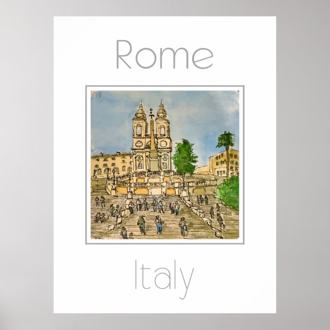 Reiseplakat für Rom Italien Poster (Vorne)