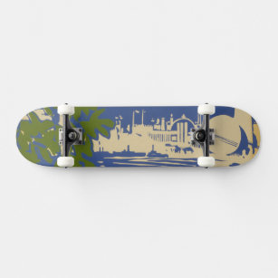 Reiseplakat für Sea Cliff, Long Island 2 Skateboard