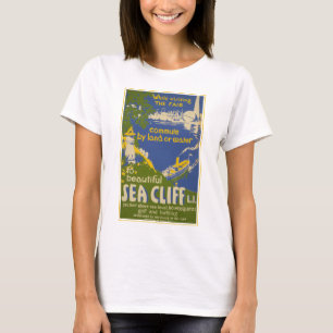 Reiseplakat für Sea Cliff, Long Island 2 T-Shirt