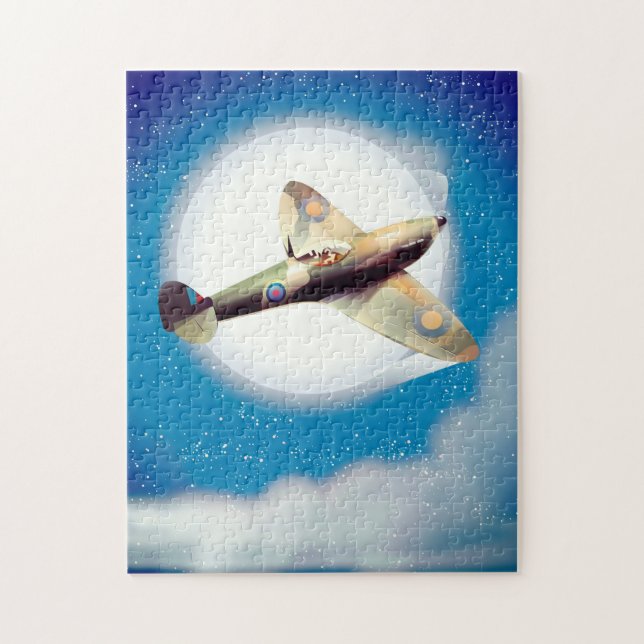 Reiseplakat für Spitfire-Flugzeuge (Vertikal)