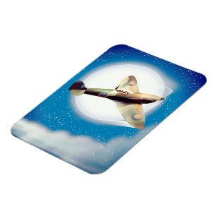 Reiseplakat für Spitfire-Flugzeuge Magnet
