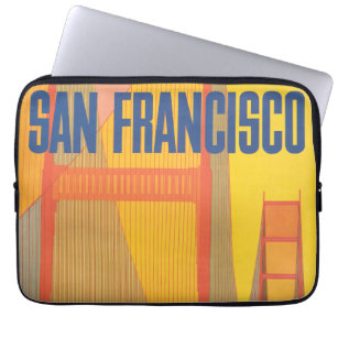 Reiseplakat für TWA nach San Francisco Laptopschutzhülle