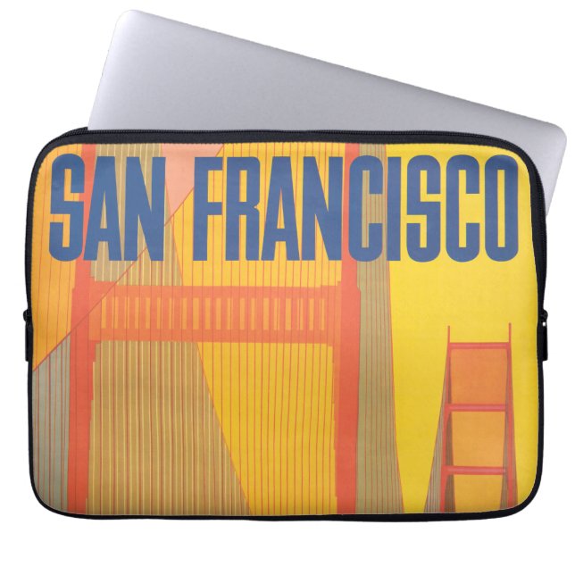 Reiseplakat für TWA nach San Francisco Laptopschutzhülle (Vorderseite)