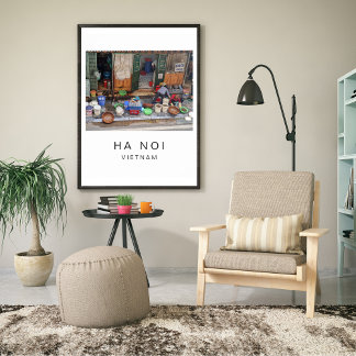 Reiseplakat, Ha Noi Vietnam, kundenspezifisch Poster