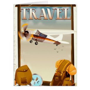 Reiseplakat im Vintage-Stil