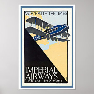 Reiseplakat IMPERIAL AIRWAYS aus den 1930er Jahren Poster