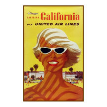 Reiseplakat Kalifornien