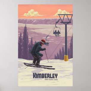 Reiseplakat Kimberley Ski Resort Kanada Poster