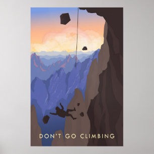 Reiseplakat "Klettere nicht" Poster