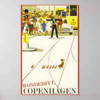 Reiseplakat Kopenhagen-Dänemark