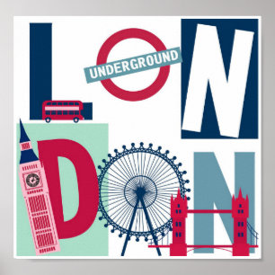 Reiseplakat - London Poster