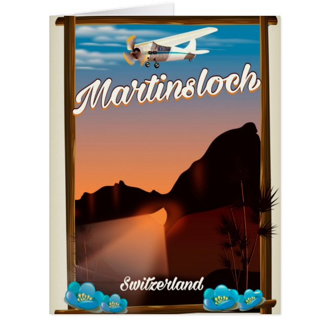 Reiseplakat Martinsloch Schweiz (Vorderseite)